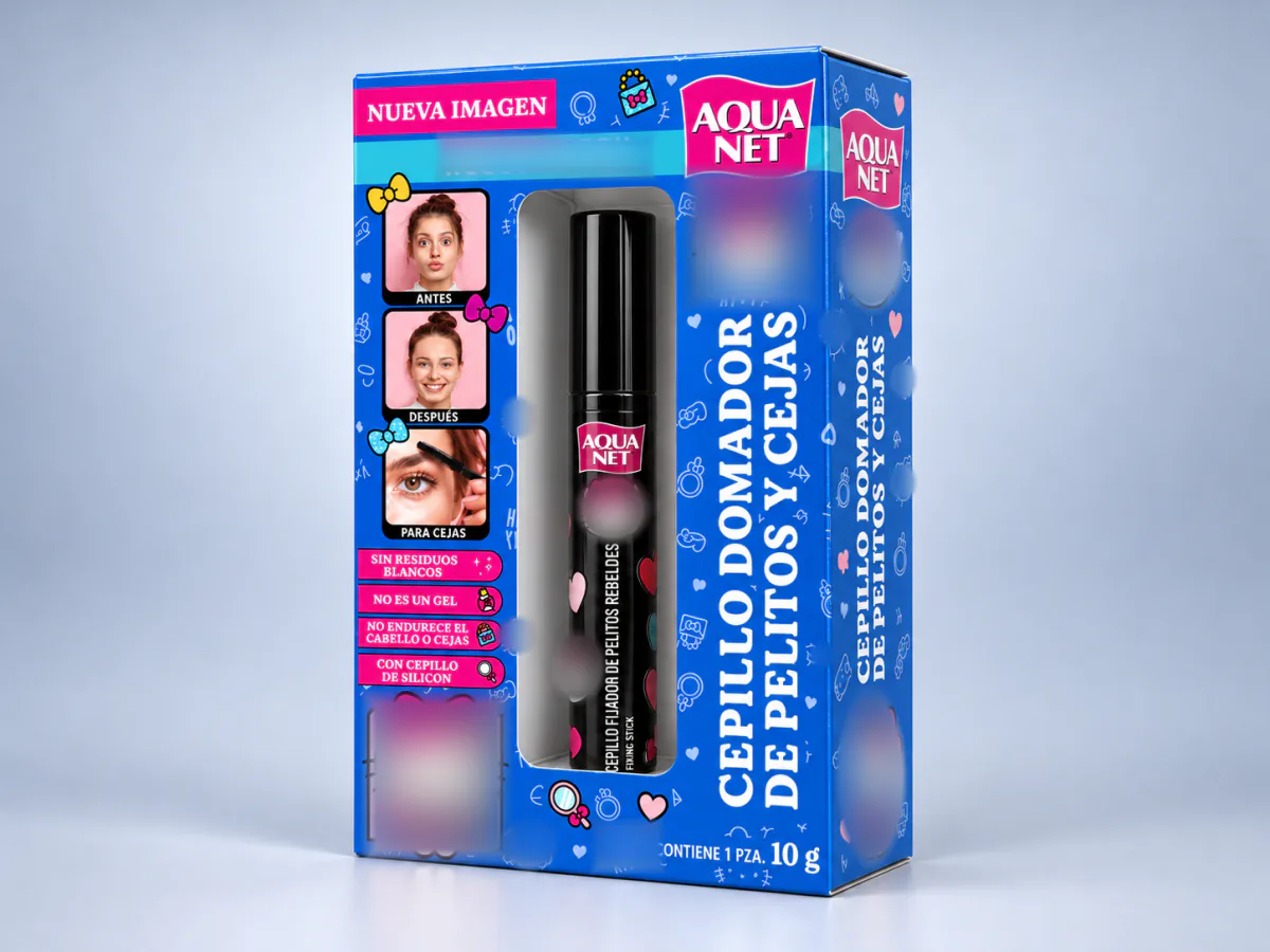 Estuche plegadizo desarrollado para Aqua Net