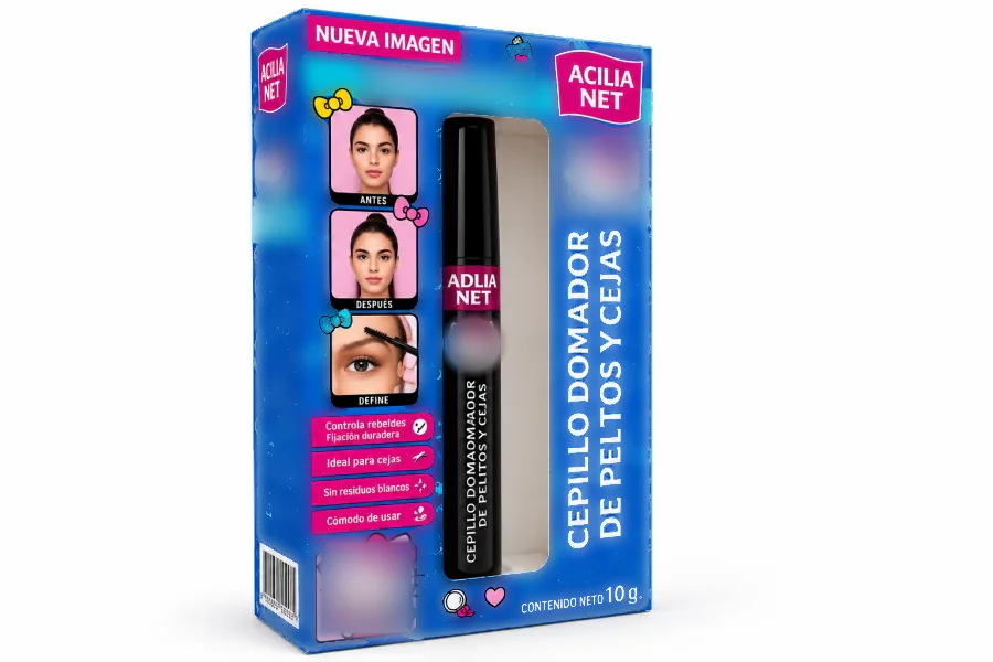 Estuche plegadizo desarrollado para Aqua Net